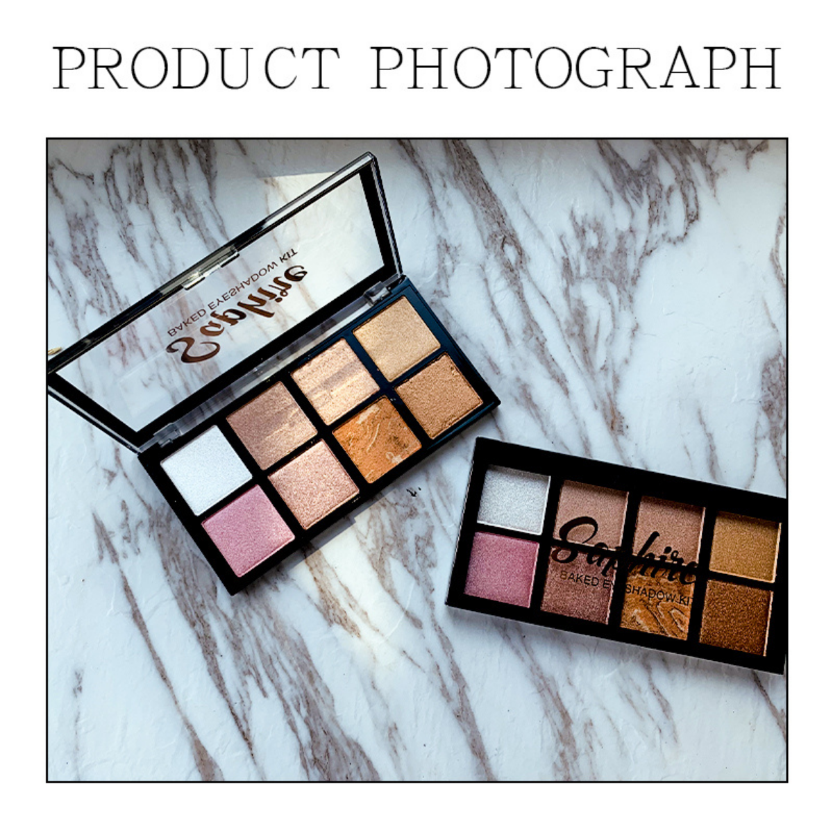 APK Sapphire 8 Color Baked Eyeshadow Palette – Portable and Vibrant