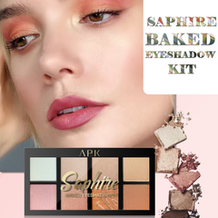 APK Sapphire 8 Color Baked Eyeshadow Palette – Portable and Vibrant