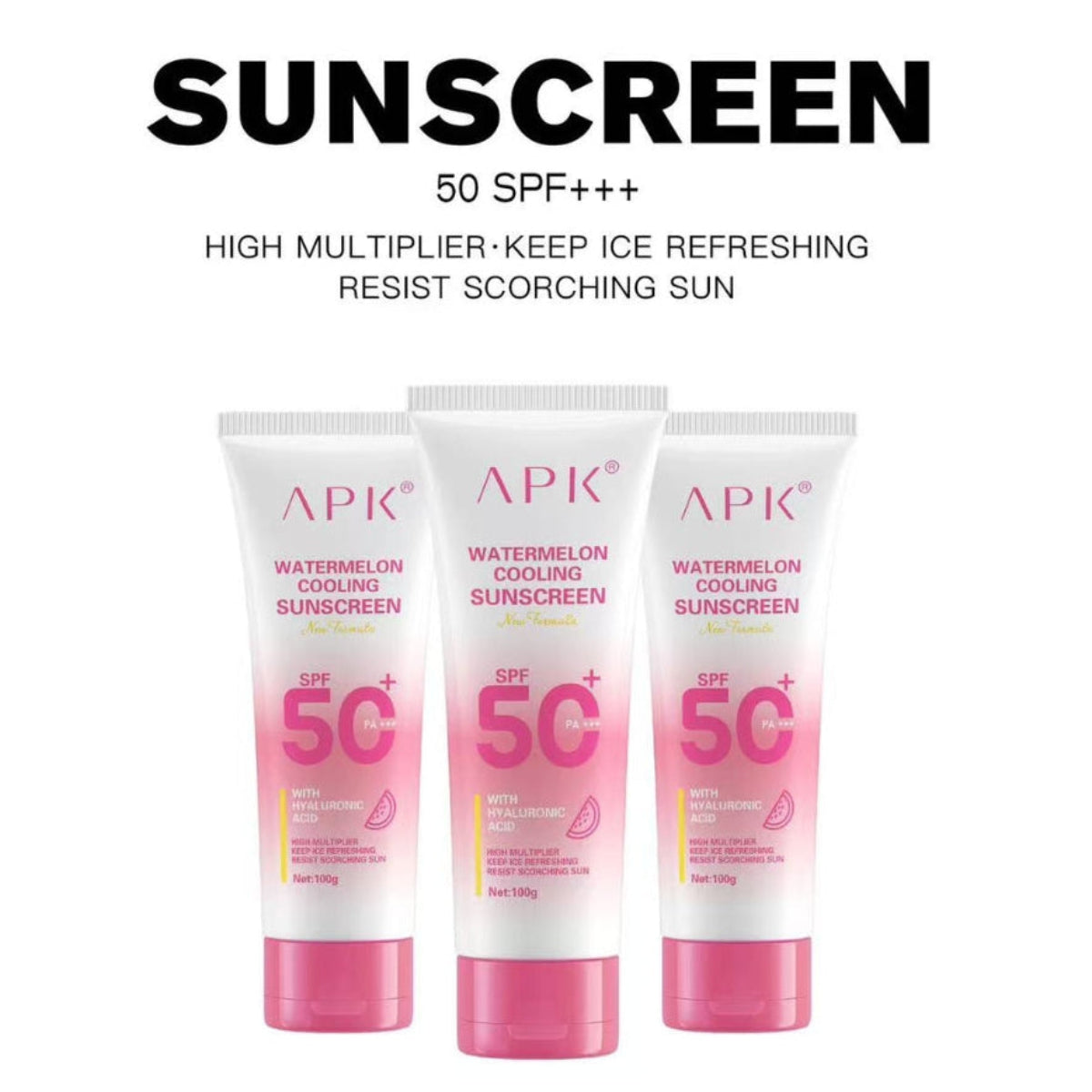 APK Sun Screen SPF 50 - Waterproof Protection