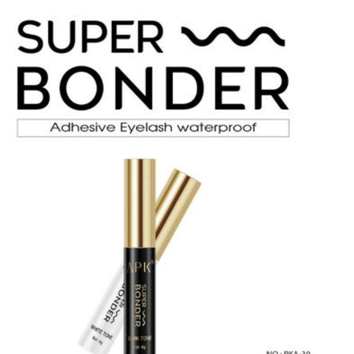 APK Super Bonder Waterproof Eyelash Adhesive – Dark and White Tone