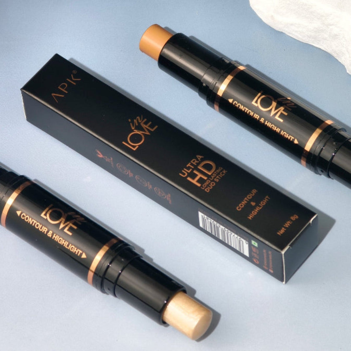 APK Ultra HD Long Lasting Duostick - Contour and Highlight Stick