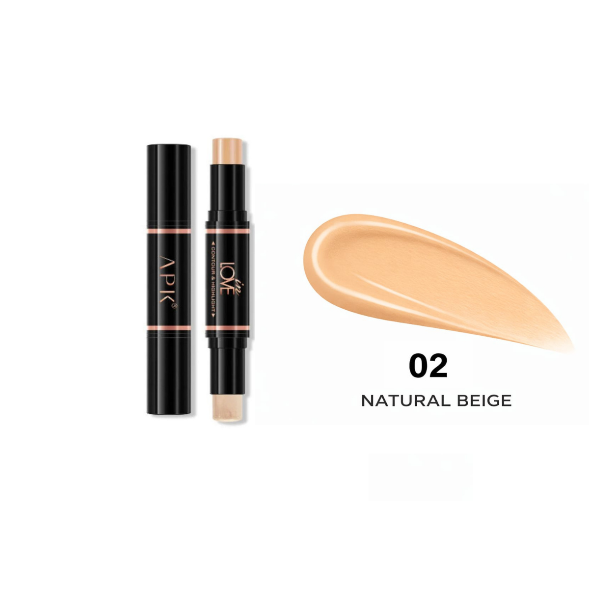 APK Ultra HD Long Lasting Duostick - Contour and Highlight Stick