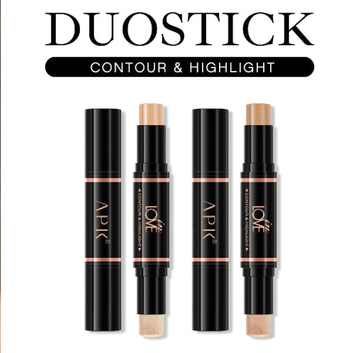 APK Ultra HD Long Lasting Duostick - Contour and Highlight Stick
