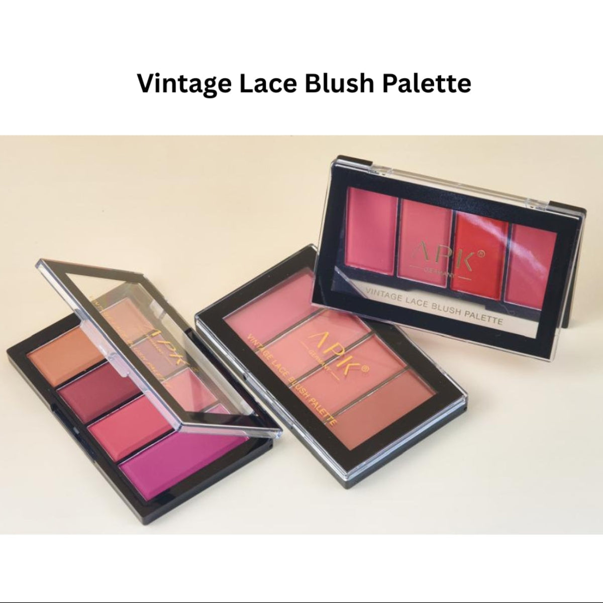 APK Vintage Lace Blush Palette – Multicolor Powder Blush Set