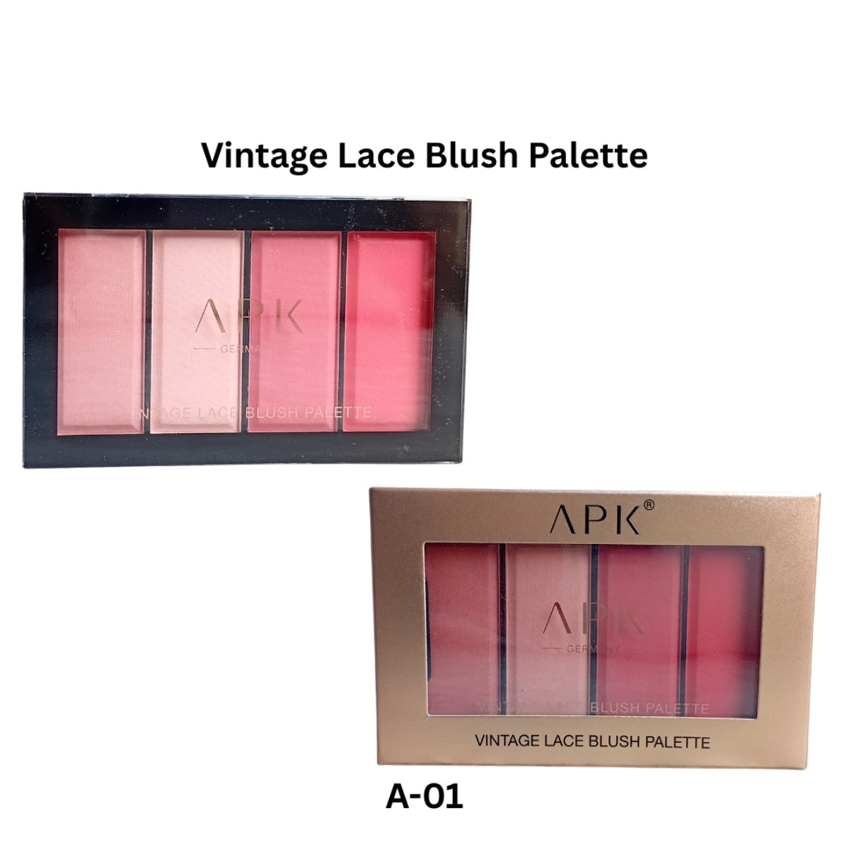 APK Vintage Lace Blush Palette – Multicolor Powder Blush Set