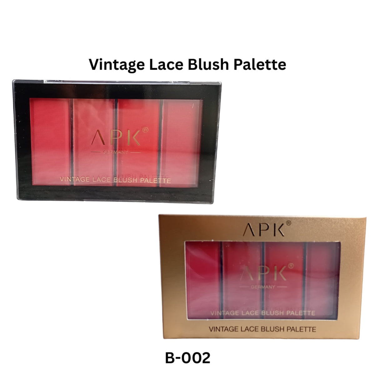 APK Vintage Lace Blush Palette – Multicolor Powder Blush Set