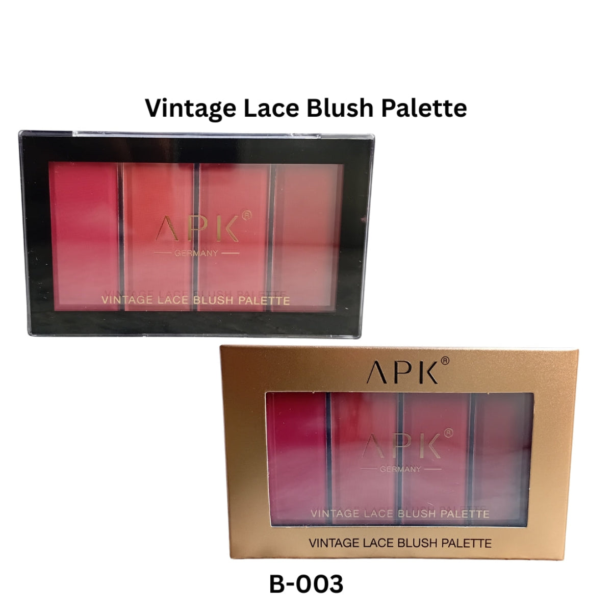 APK Vintage Lace Blush Palette – Multicolor Powder Blush Set