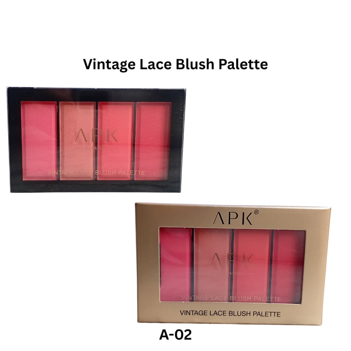 APK Vintage Lace Blush Palette – Multicolor Powder Blush Set