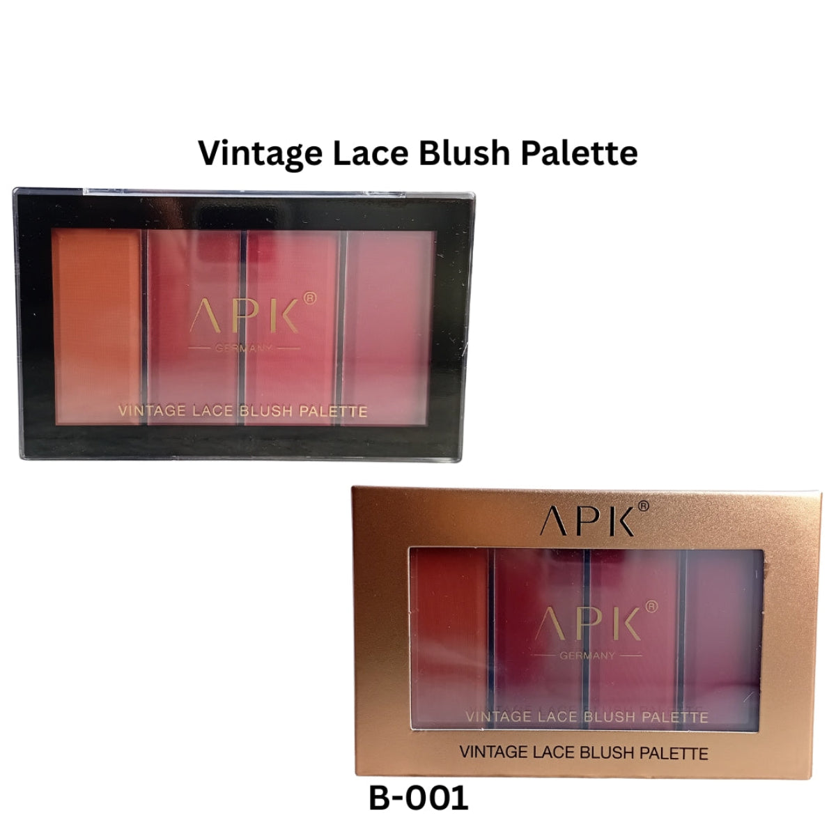 APK Vintage Lace Blush Palette – Multicolor Powder Blush Set