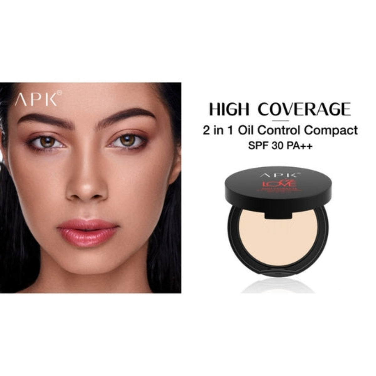 APK Full Coverage 2-in-1 Oil Control Compact Powder SPF30 PA++