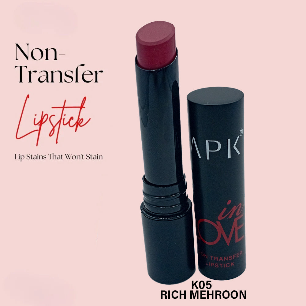 APK Non-Transfer Lipstick | Richly Pigmented | Upto 24 Hrs Stay