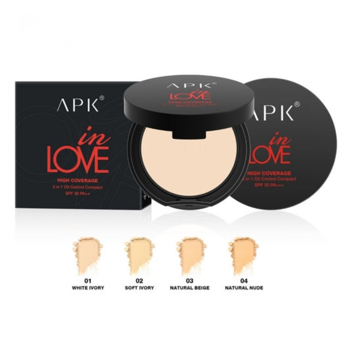 APK Full Coverage 2-in-1 Oil Control Compact Powder SPF30 PA++