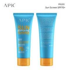 APK Sun Screen SPF 70 with New Formula - Waterproof Protection