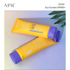 APK Sun Screen SPF 60+ with New Formula - Waterproof Protection