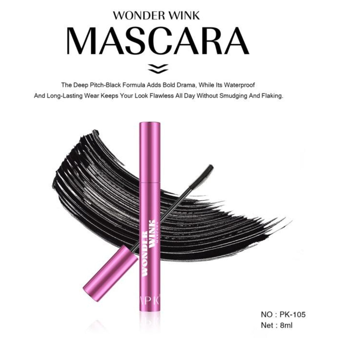 APK Wonder Wink Mascara – Deep Black Waterproof Long-Lasting Formula