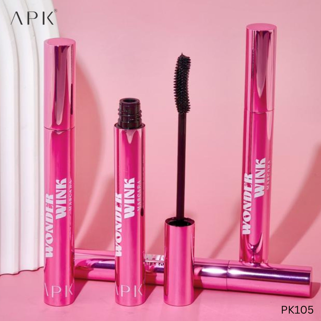 APK Wonder Wink Mascara – Deep Black Waterproof Long-Lasting Formula
