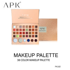 APK 38 Colors Makeup Palette – Matte, Shimmer and Glitter