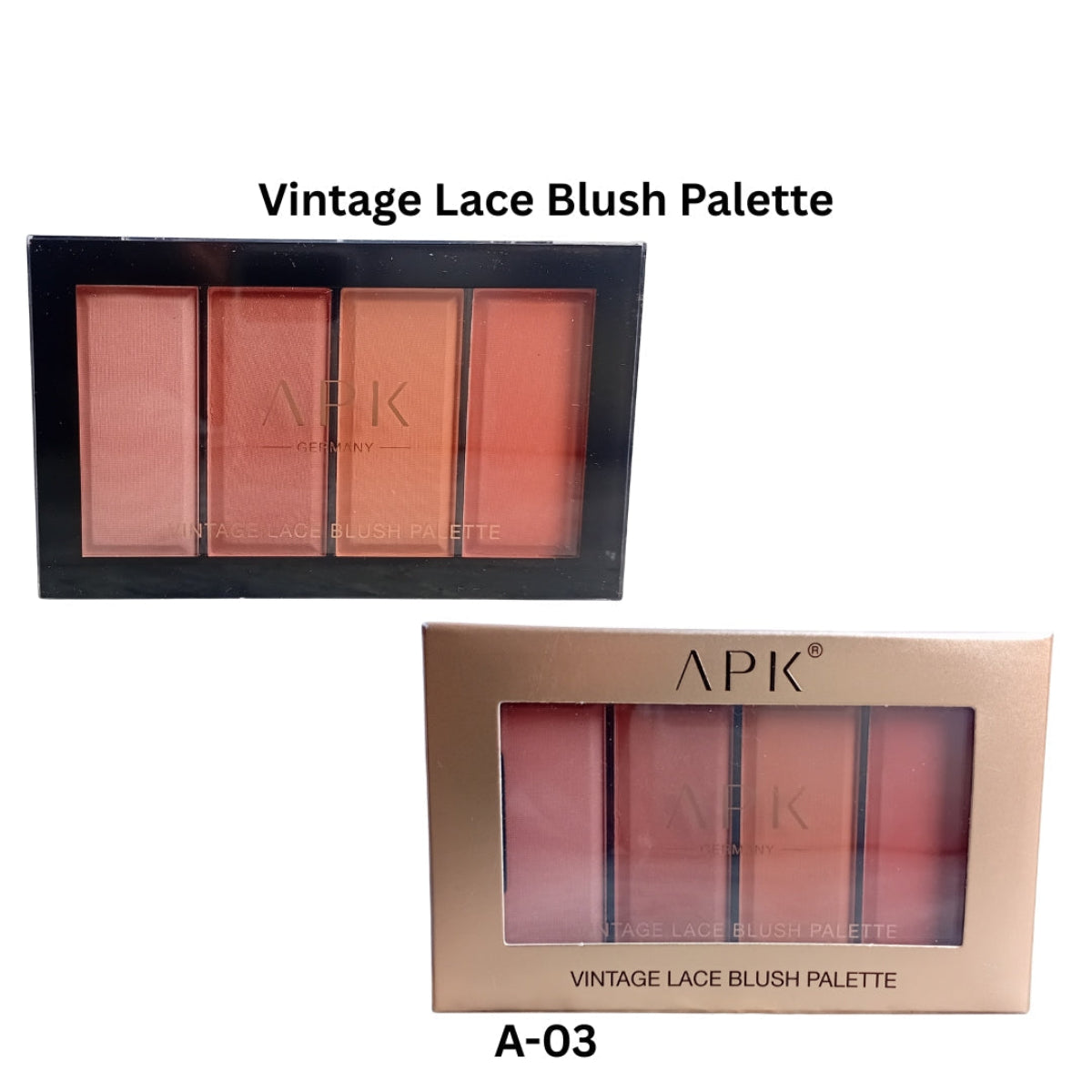 APK Vintage Lace Blush Palette – Multicolor Powder Blush Set