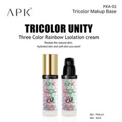 APK 3-Color Rainbow Isolation Cream - Tricolor Makeup Base