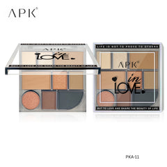 APK 9 Colors Eyeshadow Palette | Shimmer and Matte Finish | 3 Multicolor Patterns
