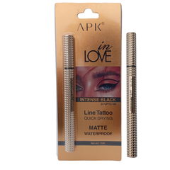 Intense Black Waterproof Eyeliner - Long Lasting Line Tattoo
