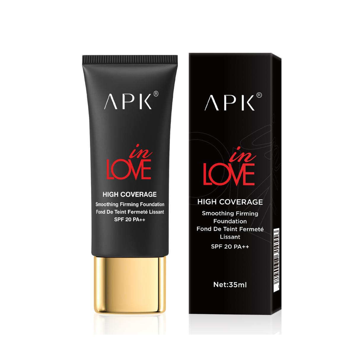 APK High Coverage Smoothing Firming Foundation SPF 20 PA++ – Matte, Long Lasting