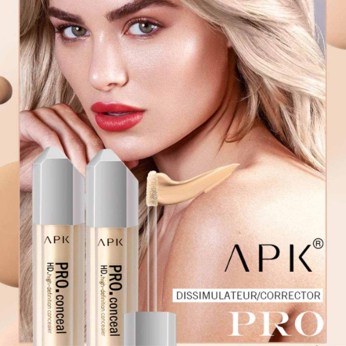 APK Pro. Conceal HD High-Definition Concealer - Long-Lasting Coverage