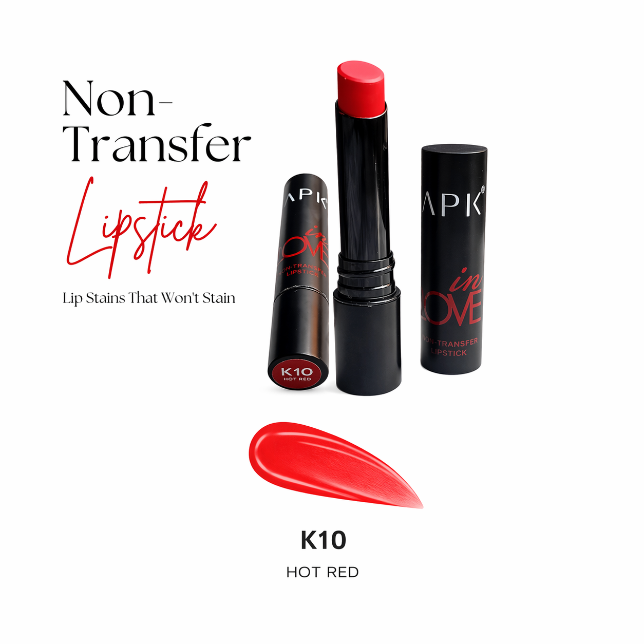 APK Non-Transfer Lipstick | Richly Pigmented | Upto 24 Hrs Stay
