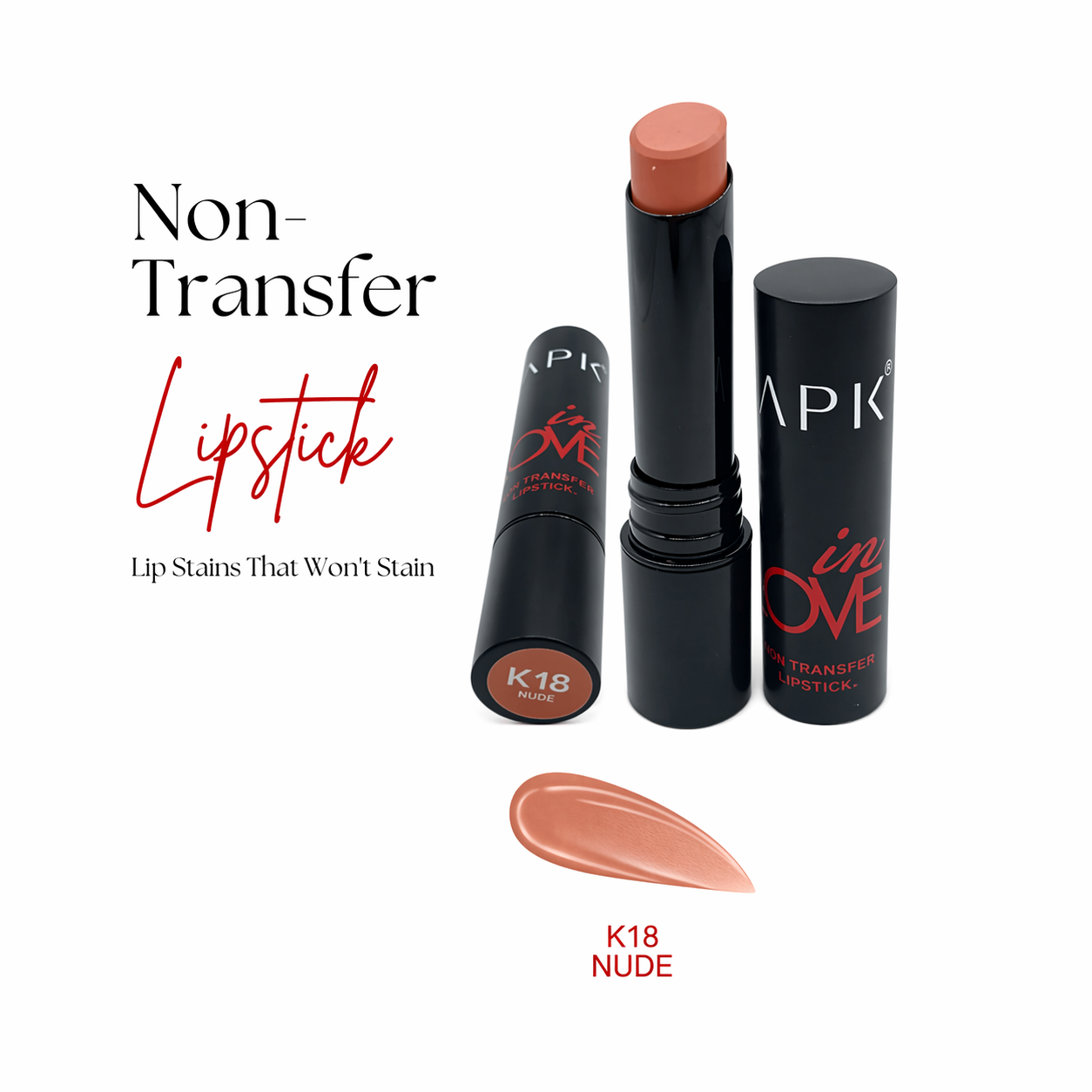 APK Non-Transfer Lipstick | Richly Pigmented | Upto 24 Hrs Stay